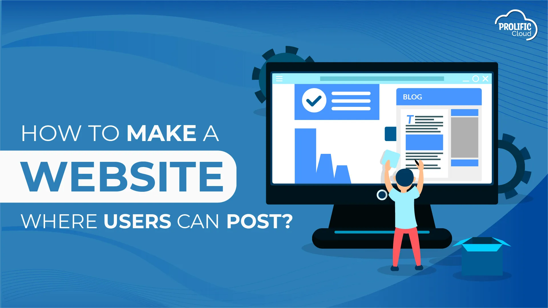 how to make a website where users can post