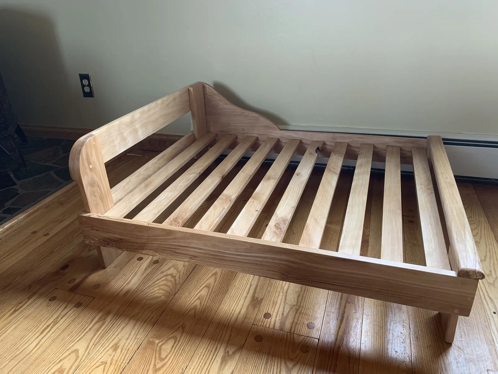 wood bed